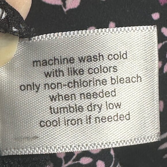 Lane Bryant Womens Dark Floral Ruffle Sleeve Top SZ 18 Whimsy Fairy Whimsigoth - Picture 4 of 7